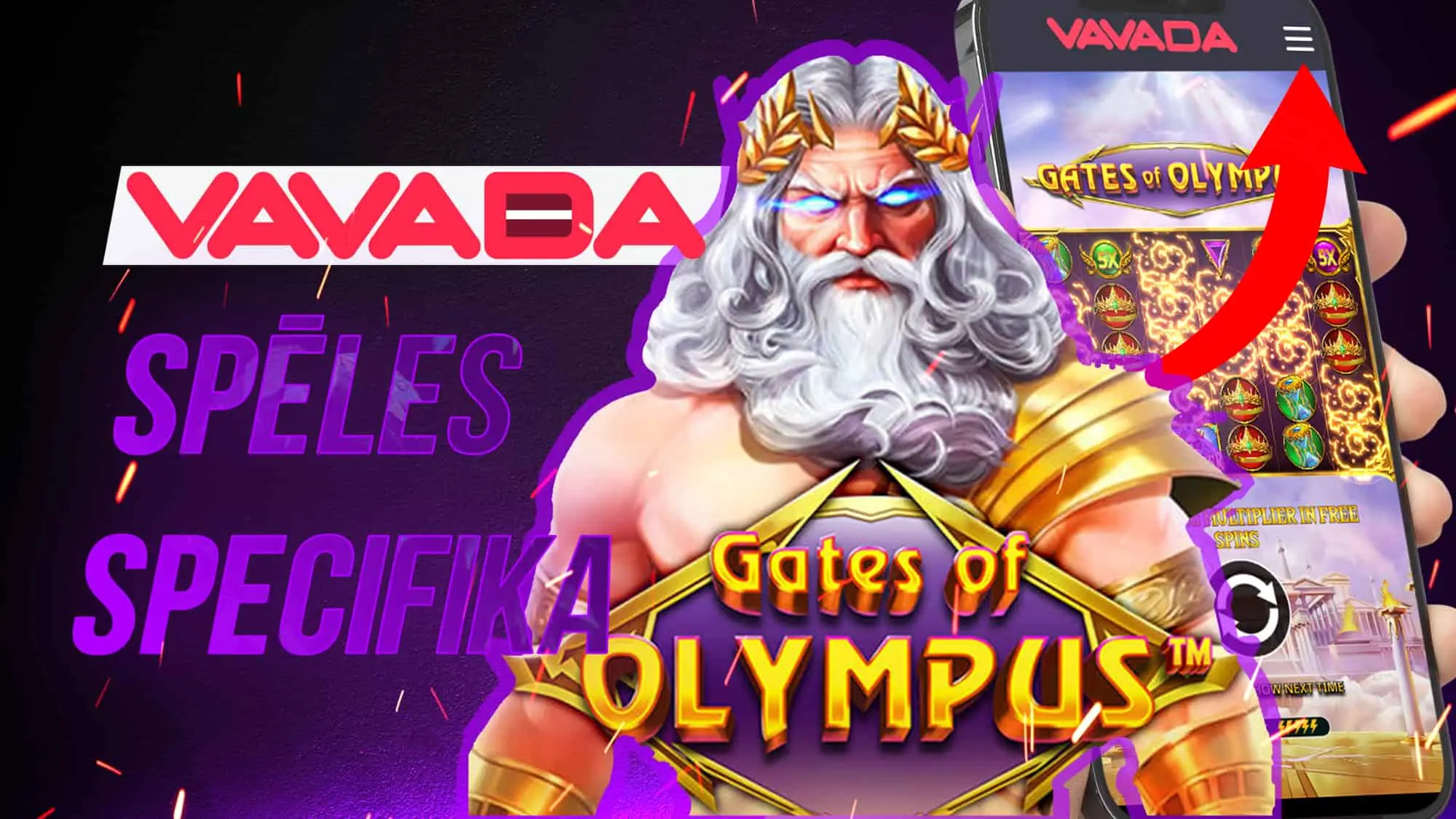 Apskatiet spēles Gates of Olympus svarīgos punktus